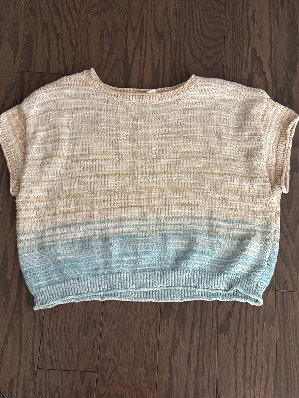 Anthropologie Daily Practice Short Sleeve Knit Sweater